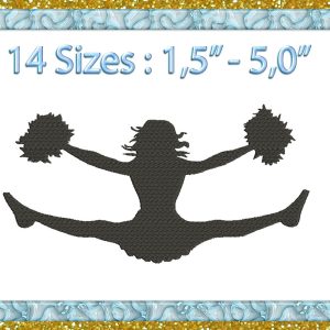 Home 487 Cheerleader Embroidery Design
