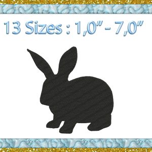 Rabbit machine Embroidery Design