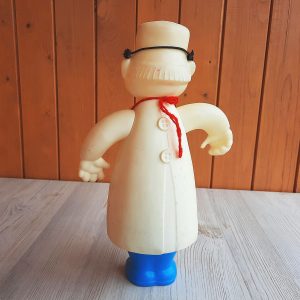 Soviet doctor toy doll vintage – Doc old man big plastic doll 32 cm