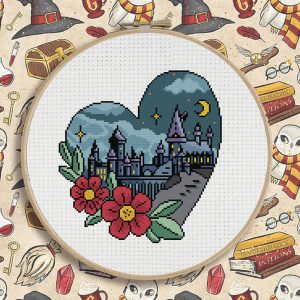 Hogwarts cross stitch pattern PDF