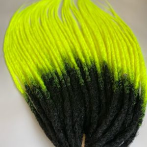 Synthetic dreads extensions. Double ended Neon dreads, Ombre dreadlocks
