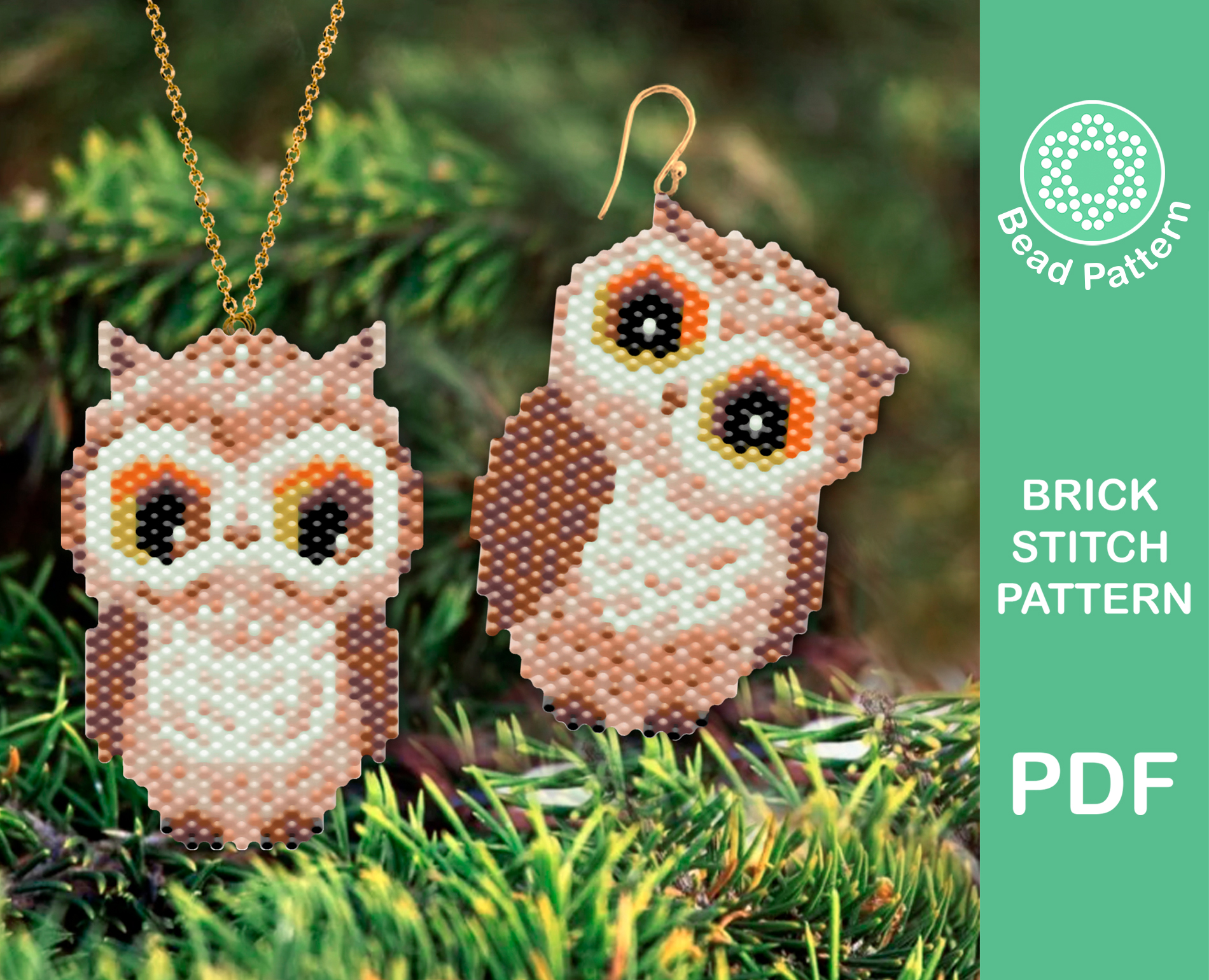small owl perler pattern