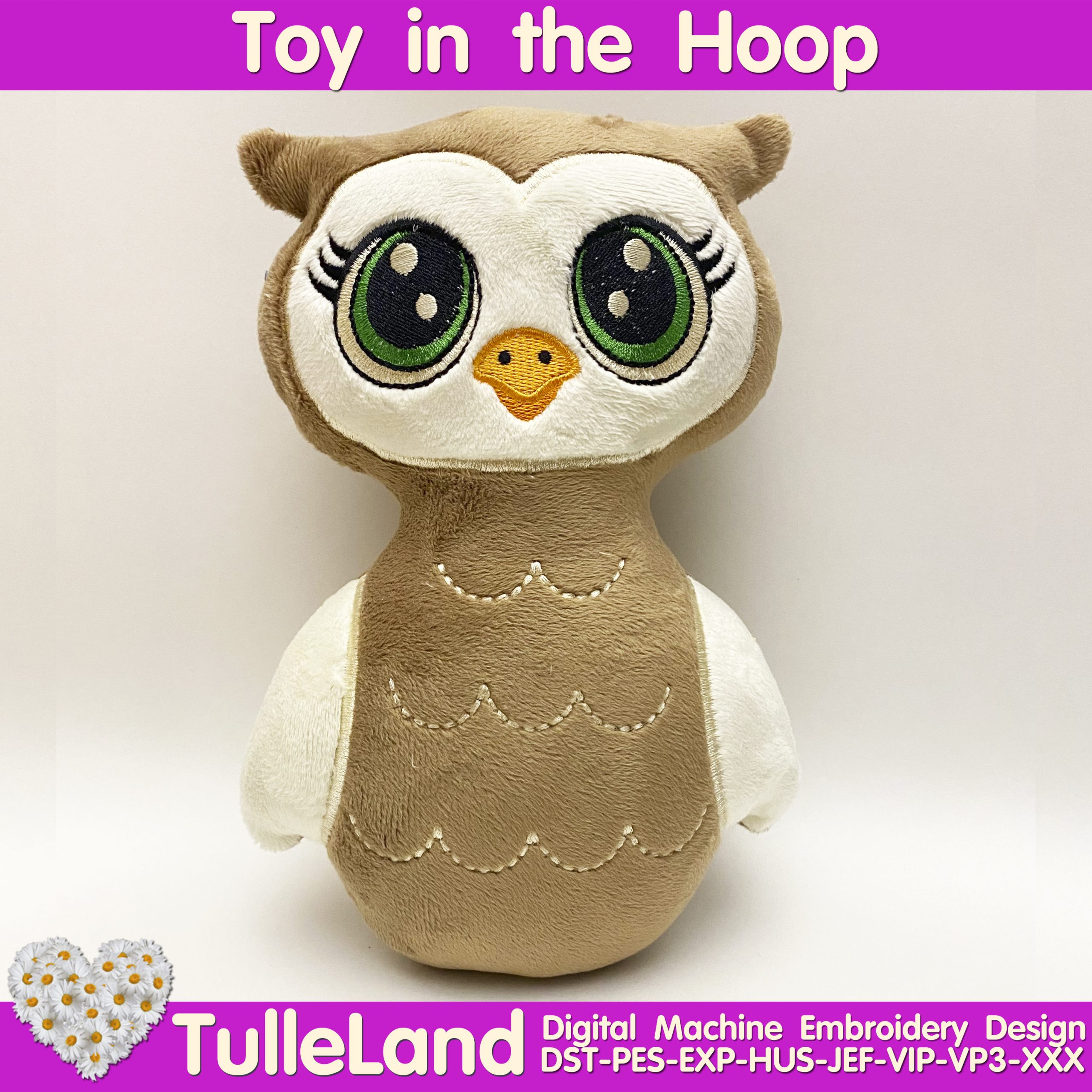 Owl Stuffed Toy Ith Pattern In The Hoop