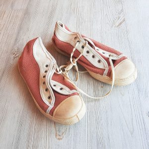 Home 585 Russian womens white pink sneakers vintage – Soviet ladies sport shoes 1990 made