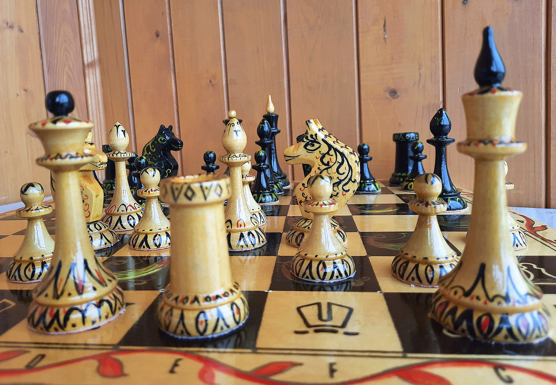 Soviet Chess set Wooden Vintage Queen's Gambit TV series USSR