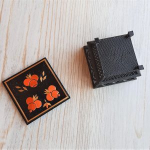 Home 589 Small pretty jewelry box vintage – Kiev Ukraine 1990 made new box lady gift