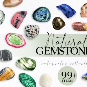gemstone clip art set