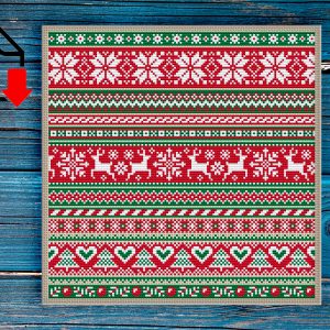 cross stitch pattern christmas ornament embroidery home decor