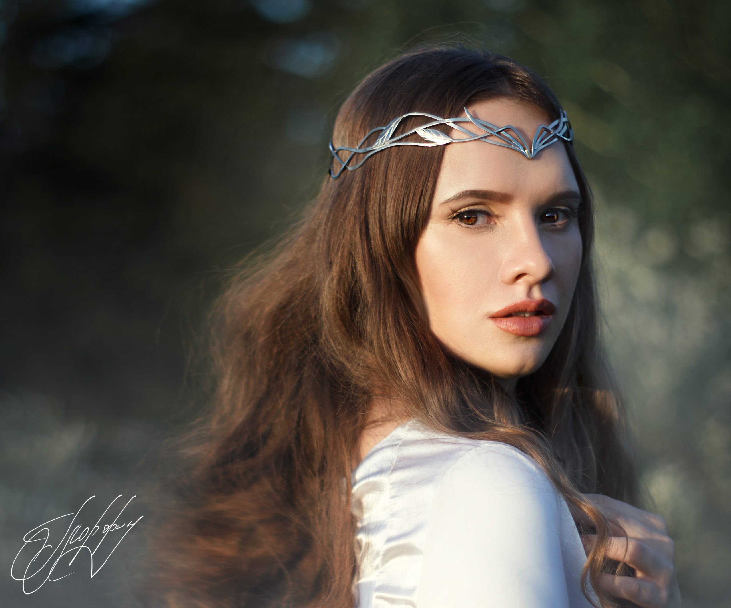 Wedding elven tiara - branches and leaves - for elves and fairies Artanis -  Crealandia