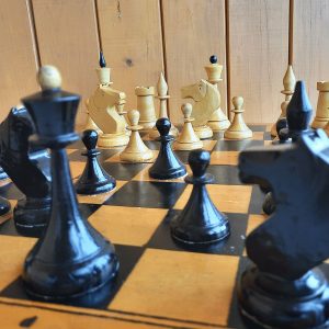 soviet wooden chess set 1969