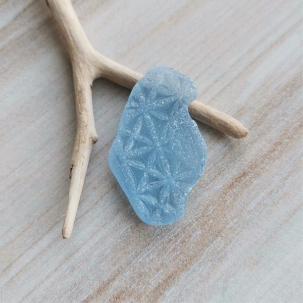 Blue sea glass B47