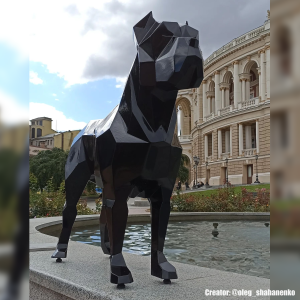 Steel Sheet Metal Drawings Plans Pattern Template Cane Corso Project Sculpture (dxf, PDF)