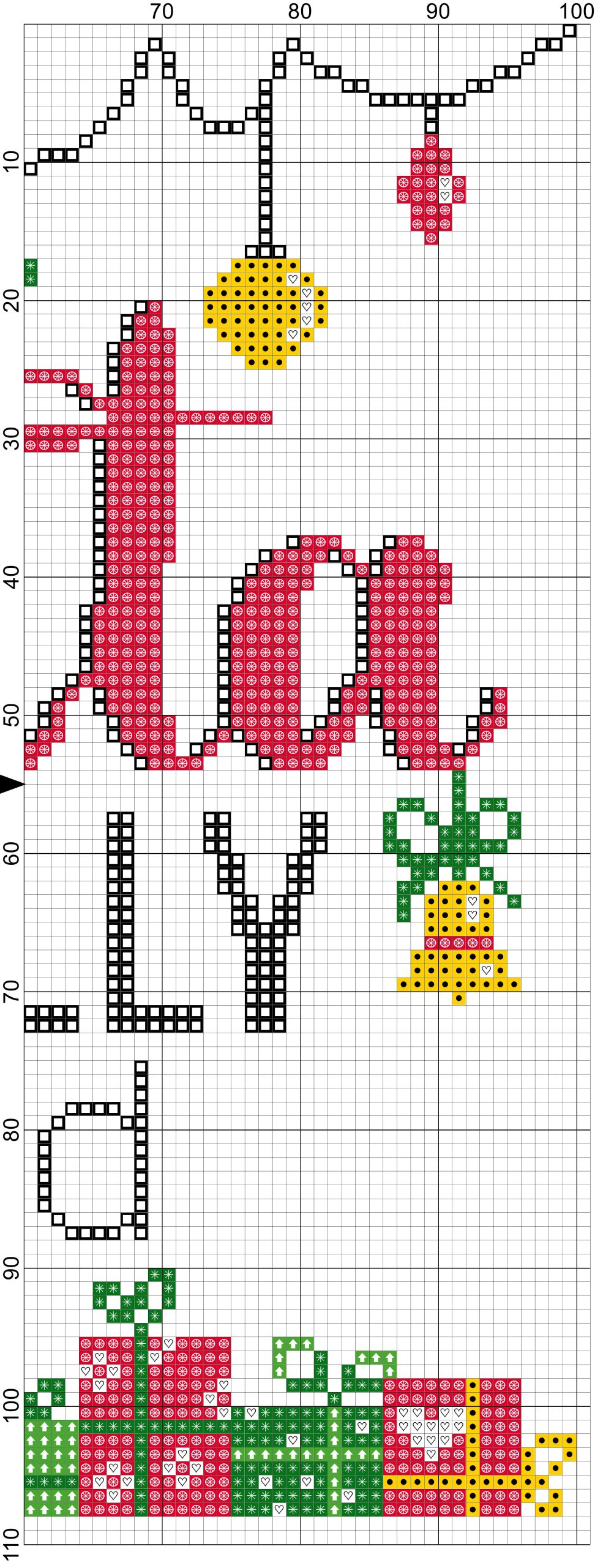 Funny Christmas cross stitch pattern PDF