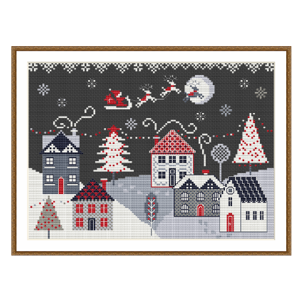 Christmas Cross Stitch Pattern Santa Claus