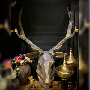 Welding Project Plans Drawings Deer Head (DXF, PDF)