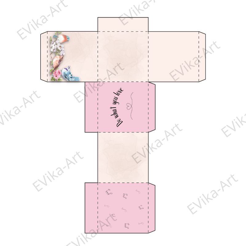 DIY gift box Bird 2 bird