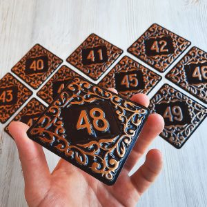 48 apartment number sign decorative – vintage address door number plaque