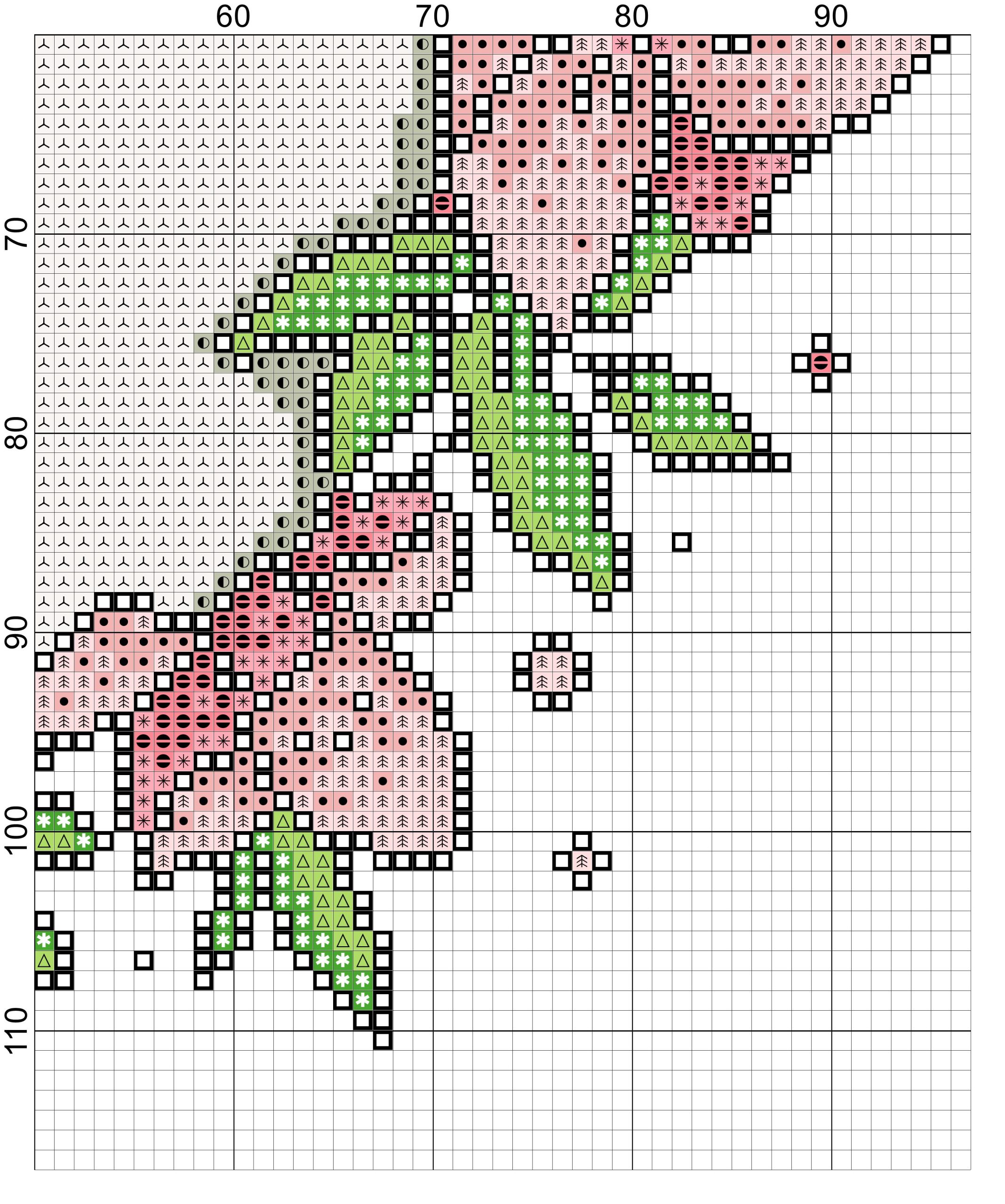 Small cat cross stitch pattern PDF. Lazy cat cross stitch