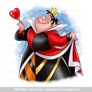 Queen of Hearts Sublimation Design Art print
