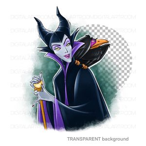 Beautiful villain Sublimation illustration Digital Art