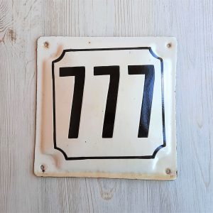 house address number plaque 777