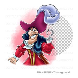 Captain Hook Art illustration Sublimation