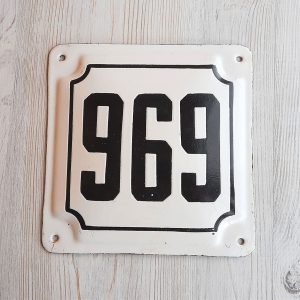 address house number plaque sign 969