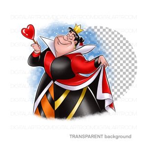 Queen of Hearts Sublimation Design Art print