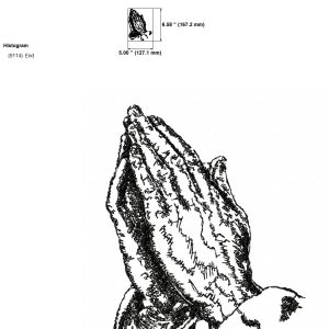 Machine Embroidery Design Praying Hands