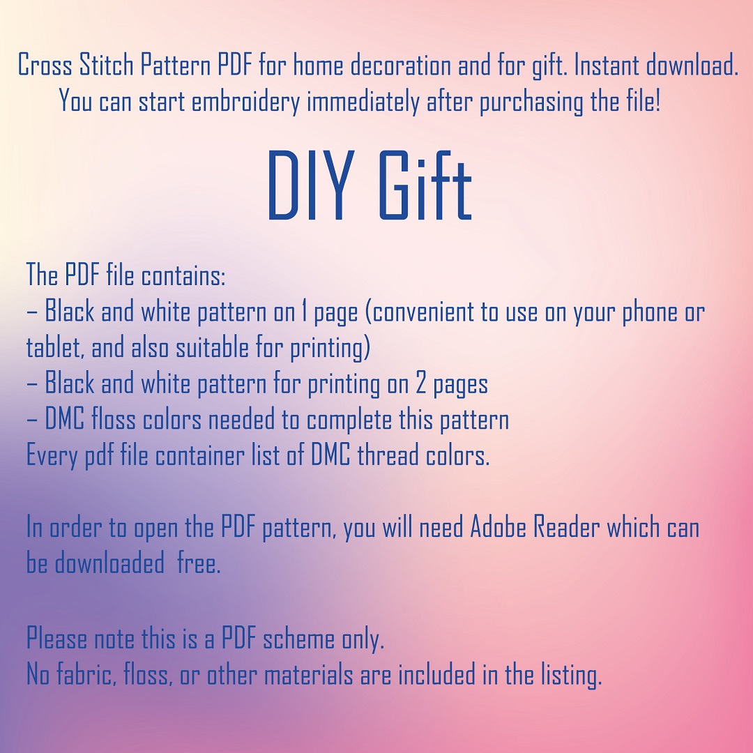 Cross Stitch Pattern Yoga PDF DIY Gift Embroidery Pattern 7