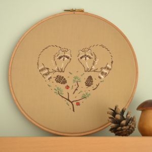 Home 484 Raccoons hand embroidery pattern