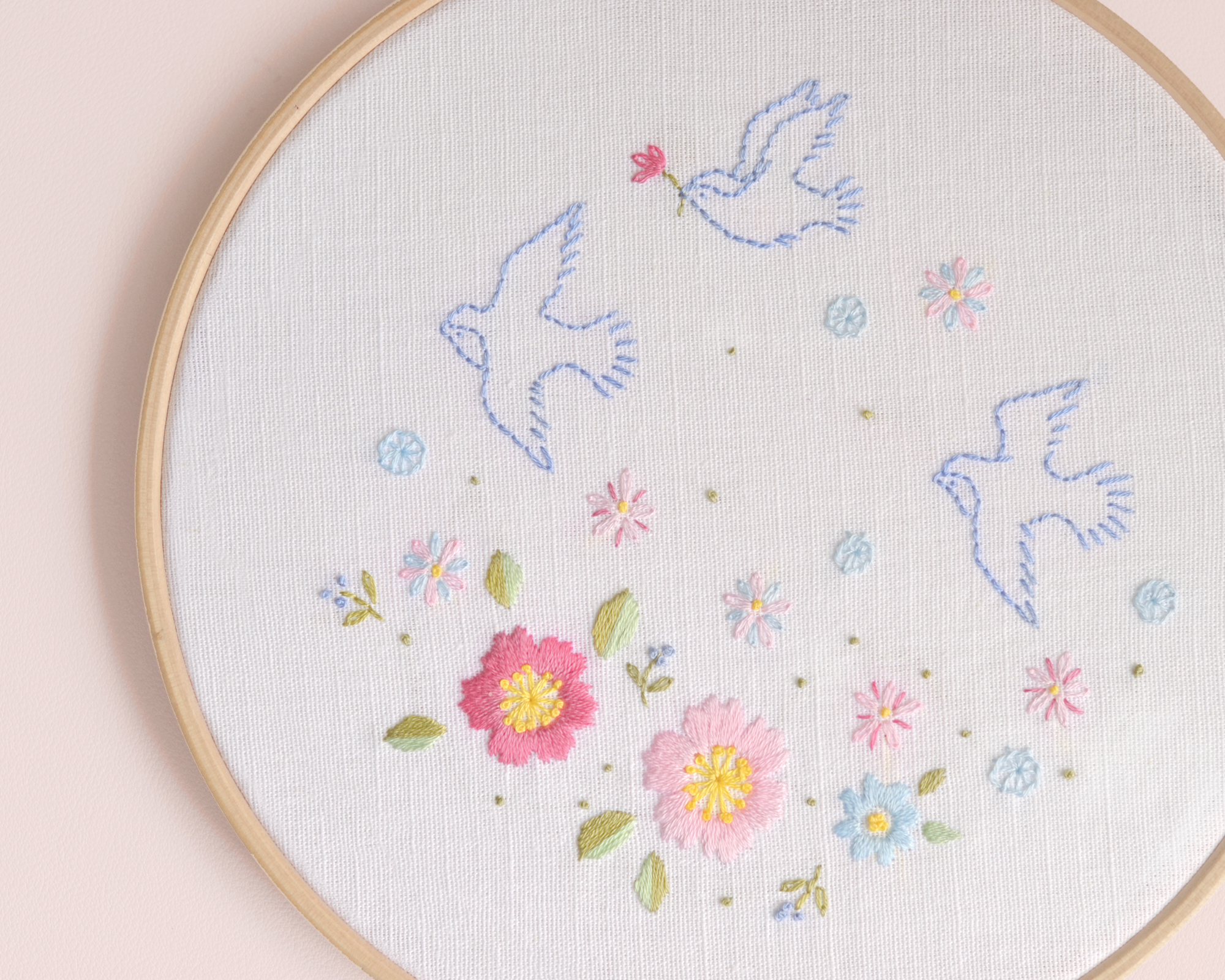 Spring Flower - Hand Embroidery PDF Pattern