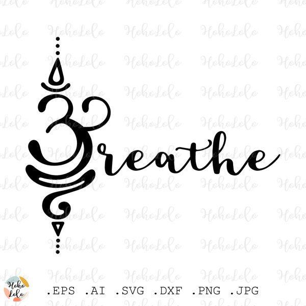 Om Breath Svg