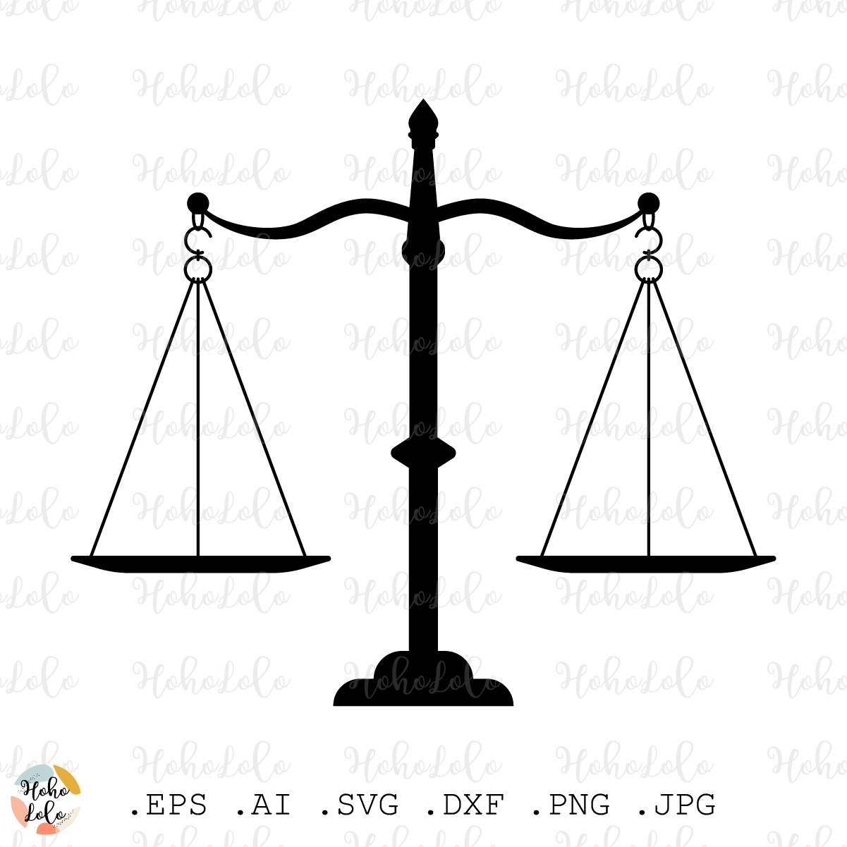 Scale Svg Weight Scale Svg Silhouette Cutting File Justice Clipart