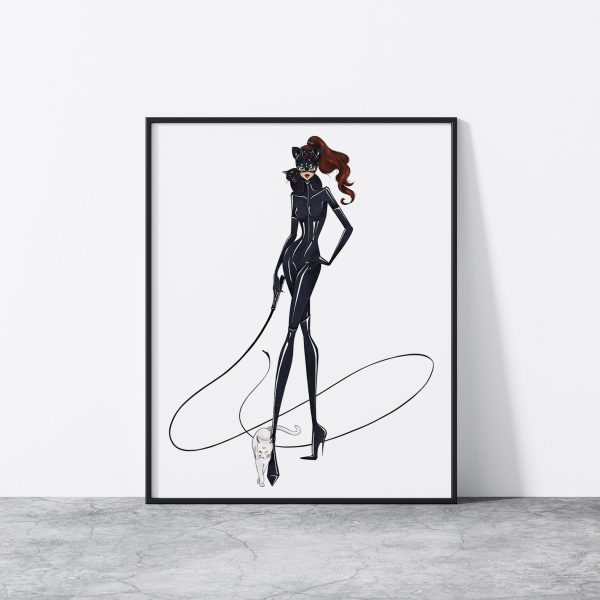 Sailor Jupiter - inspired fashion illustration. Halloween print