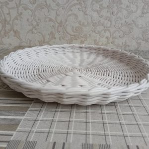Round wicker plate Wall hanging basket