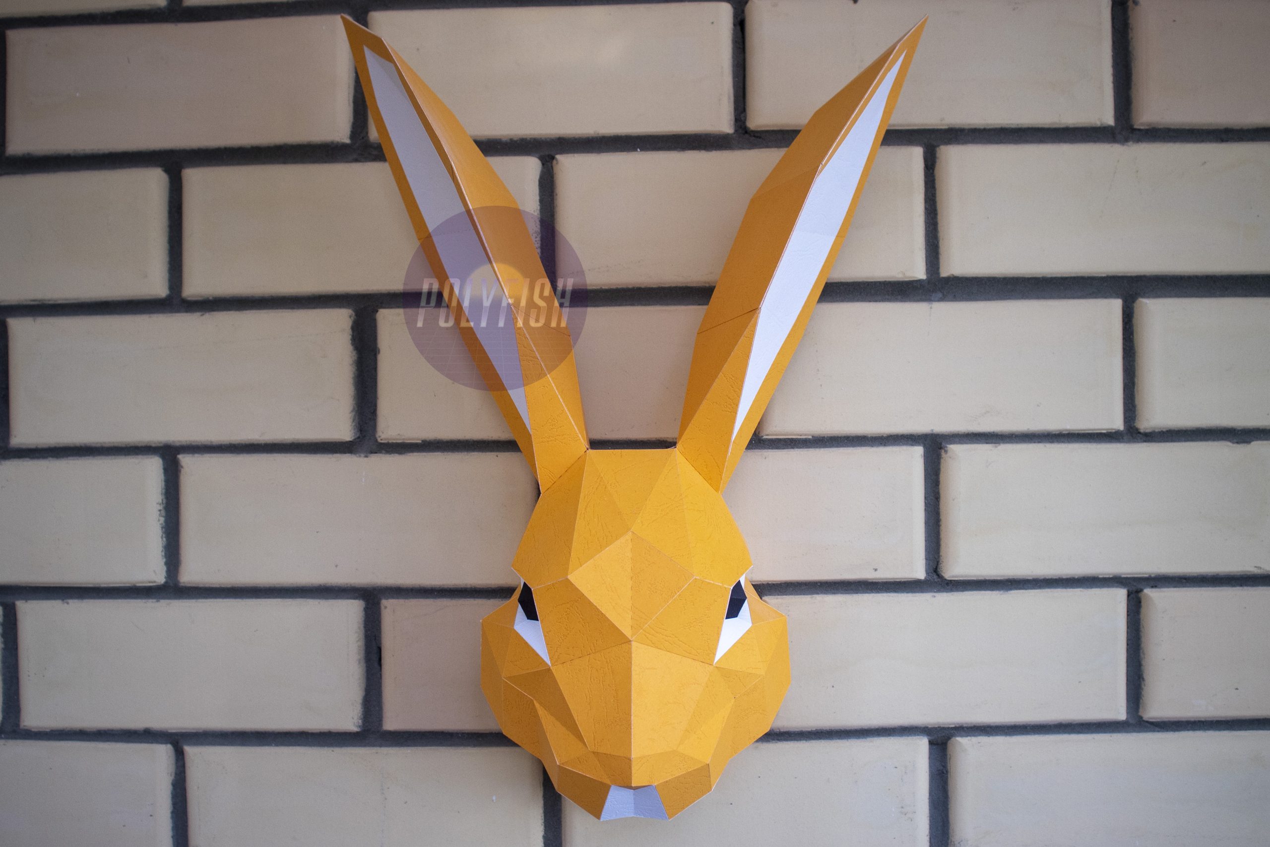 DIY Rabbit Head template Papercraft PDF - Crealandia