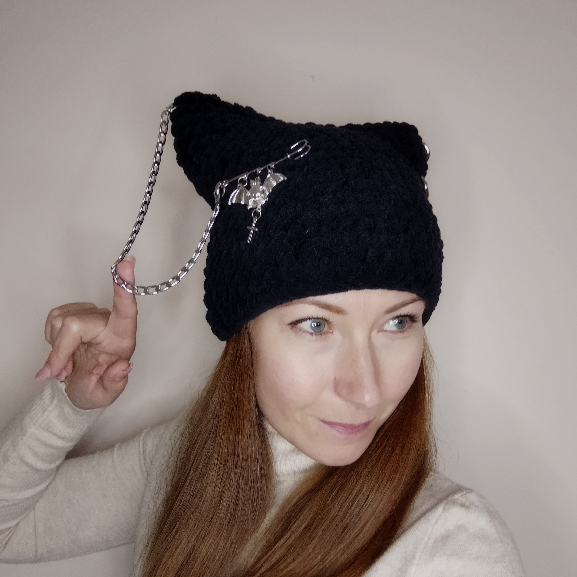 Cat ear best sale beanie hat