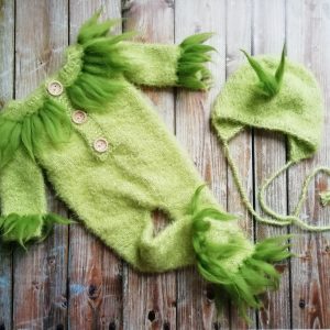 newborn grinch outfit Christmas props gifts