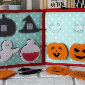 halloween quiet book PDF Quiet Book Sewing Pattern 6 activity pages