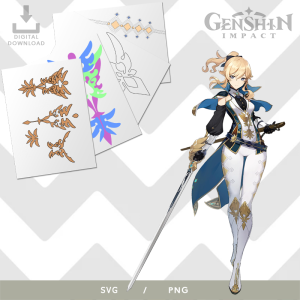 Jean costume pattern GENSHIN IMPACT