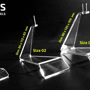 Acrylic stand for airplane models | Original handmade clear stand | Three sizes