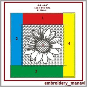 Patchwork in the hoop Digital Machine Embroidery designs