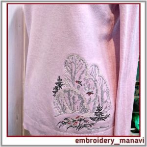 Digital_machine_embroidery_design _Winter_landscape