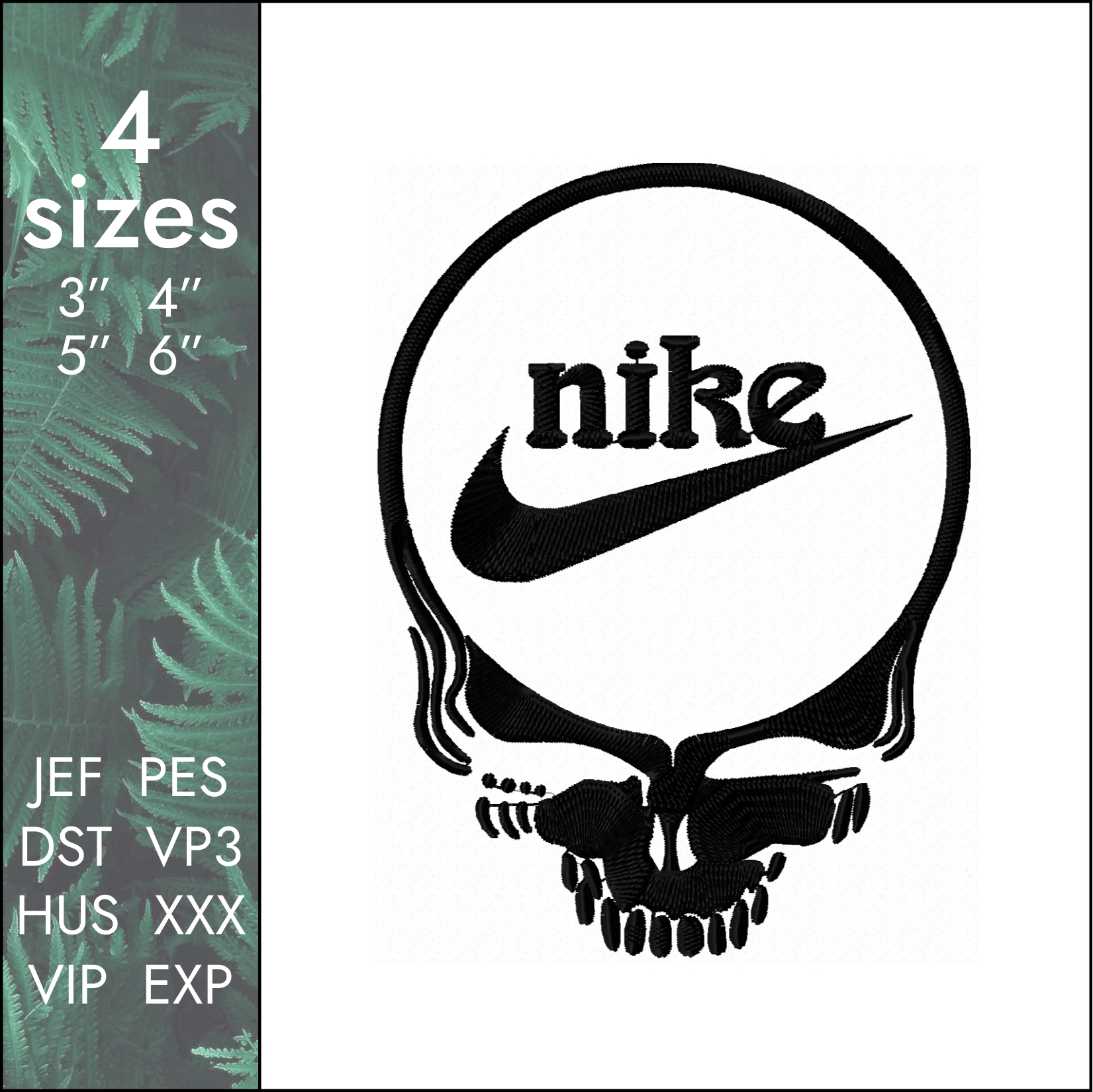 Nike SB Embroidery Design skateboarding 4 sizes Crealandia