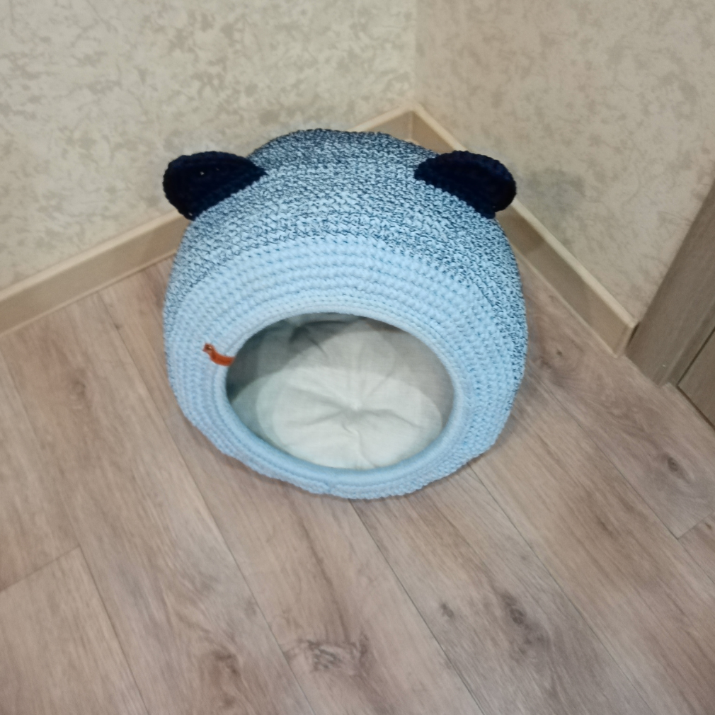 crochet cat bed pattern,crochet pdf format,cat house 3 crochet cat bed pattern,crochet pdf format,cat house - Image 3