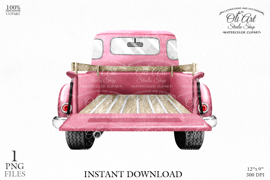 pick up truck clip art back