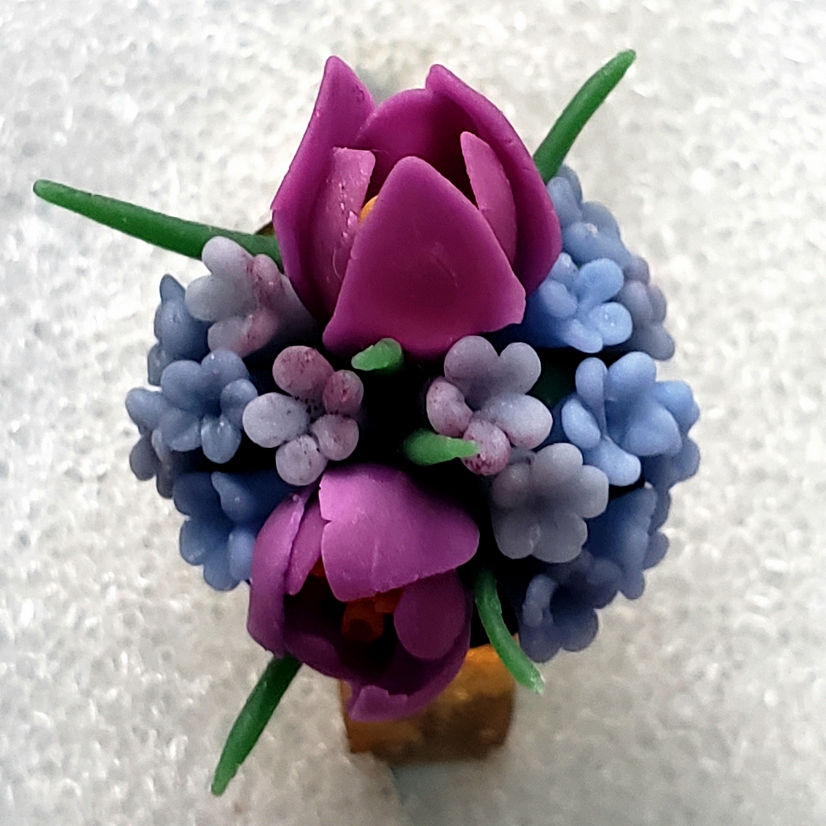 Ring Crocus in the Garden air dry polymer clay PDF tutorial 6 Ring Crocus in the Garden air dry polymer clay PDF tutorial - Image 6