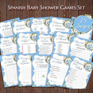 Little Prince Spanish Baby Shower Games Juegos de Baby Shower