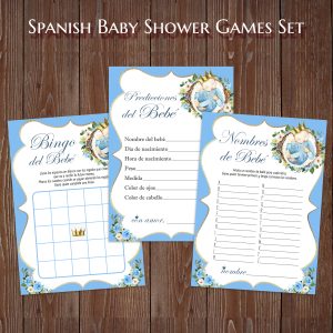 Little Prince Spanish Baby Shower Games Juegos de Baby Shower